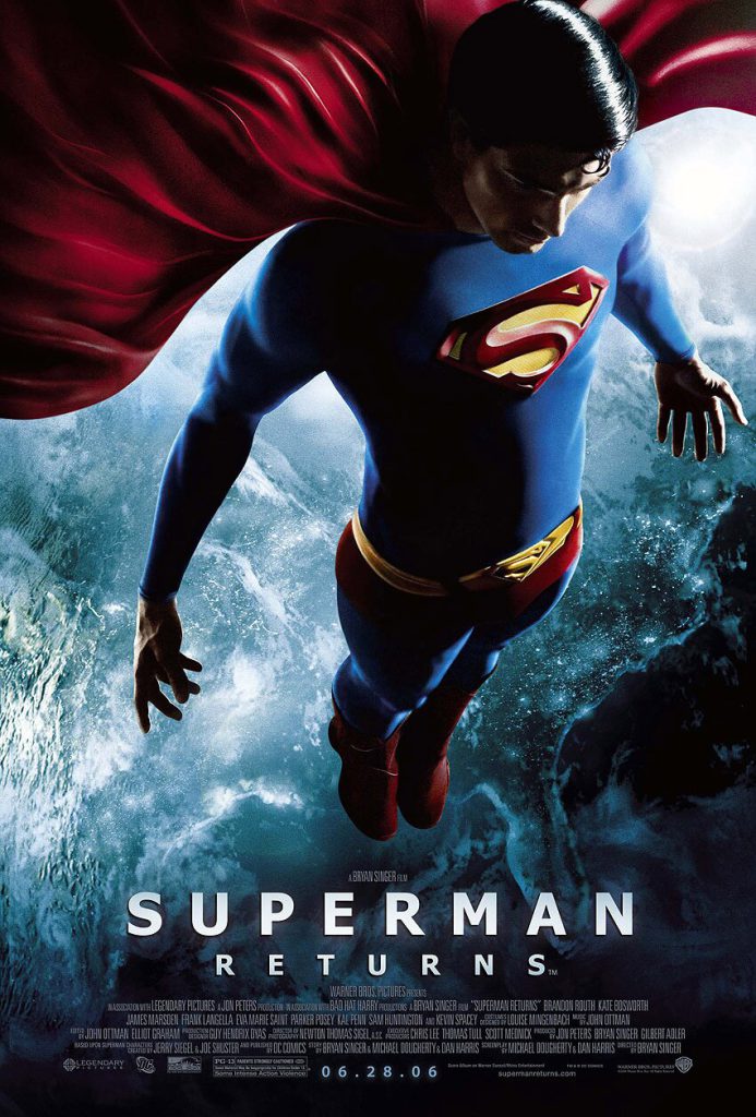 Superman returns film fumettistico con Brandon Routh e Kevin Spacey