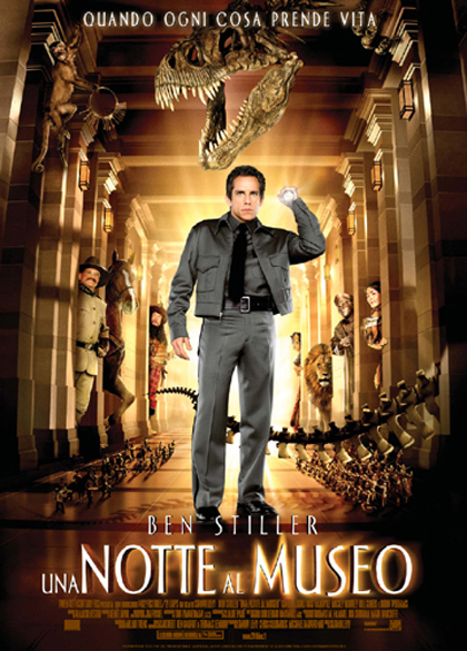 Una notte al museo film fantastico  commedia con Ben Stiller e Robin Williams