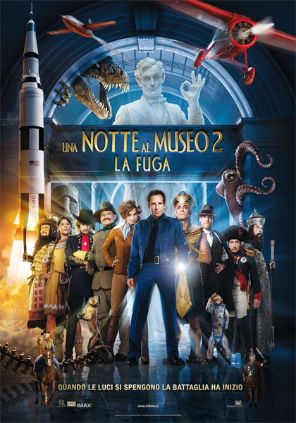 Una notte al museo 2 - la fuga - film commedia con Ben Stiller e Amy Adams