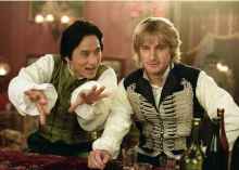 2 Cavalieri a Londra film commedia scena con Jaclkie Chan e Owen Wilson